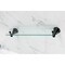 Kingston Brass Bathroom Glass Shelf, Matte Black BA1759MB - alternate 2